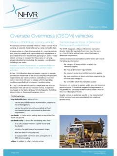 nhvr oversize gazette.